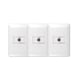 thumbnail image 1 of Pack 3 Toma Coaxial RG6 TV Blanco, 1 of 4
