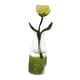 thumbnail image 1 of Flor En Miniatura Con Jarrón De Cristal Para Comedor, Sala De Estar, Escala 1/6, 1/12, Mezcla De Rosa Amarilla, 1 of 5