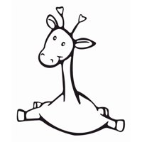 Rienda Libre Graphics - Decomural Cartoon Giraffe Nursery Ws-16162