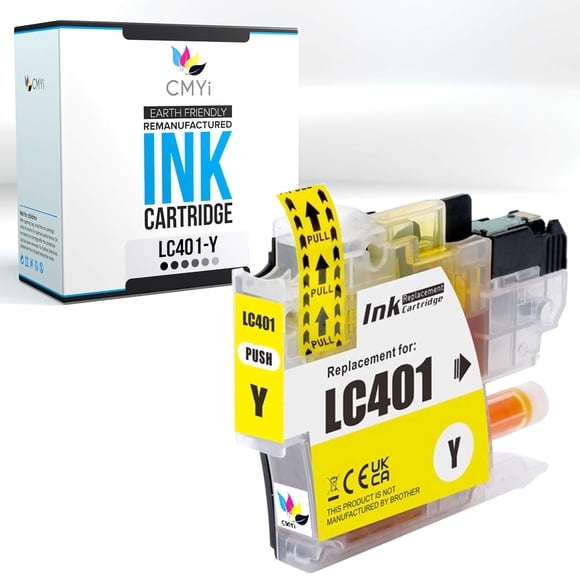 Cartucho De Tinta Amarillo Lc401 Para Brother Dcp j1800dw Mfc j1010dw
