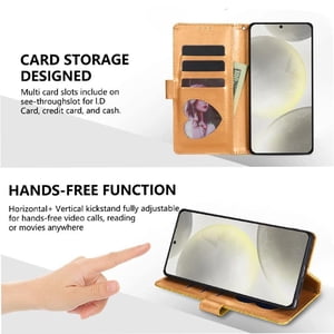 Funda Para Foxdock Elegante Funda Samsung Galaxy S25 Plus Glitter Con Cremallera-Ideal Para El Uso Diario