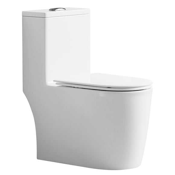 WC One Piece Design 2045 Joytek Descarga a Piso 30 cm Blanco