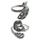 thumbnail image 1 of 2x Bucle De Tejer Bucle De Ganchillo Anillo De Tejer Decoración De Dedo Peces Koi Phoenix, 1 of 5