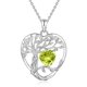 thumbnail image 1 of Collar con colgante de corazón de plata de ley, 1 of 5
