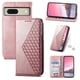 thumbnail image 2 of Funda Flip FOXDOCK para Google Pixel 8 , Estilo Billetera con Diseño Rombo, Correa de Mano y Soporte, Uso Diario, 2 of 6