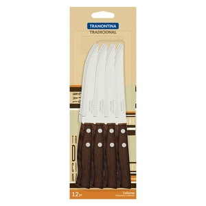 Tramontina - Pack 12 Cuchillos Asado 5 Pulgadas