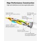 thumbnail image 4 of Cable Ethernet Yauhody CAT8 40 Gbps 2000 MHz 30 m blanco, 4 of 8