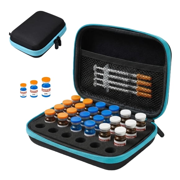 Estuche para viales lyvantha de 30 ranuras 1‑3 ml – Organizador para nevera