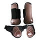 thumbnail image 2 of Las Botas Traseras Traseras Delanteras Del Caballo 4Pcs, El Fetiche Del Tendón Equino Protegen Marrón M, 2 of 5