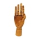thumbnail image 4 of Maniquí De Madera Modelo De Mano Mano Derecha Articulada Figura 10 Marrón, 4 of 5