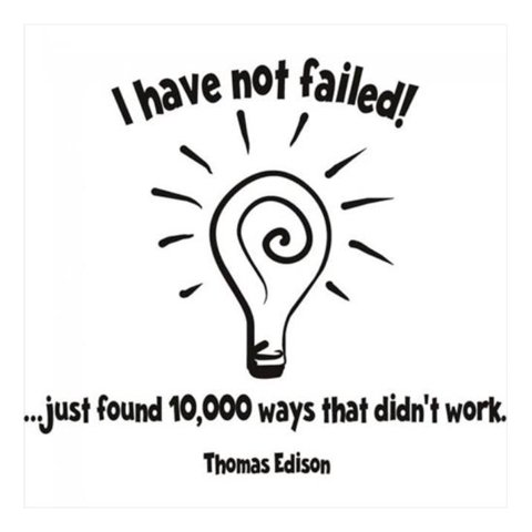 Rienda Libre Graphics - Decomural I Have Not Failed Thomas Edison Ws-15067