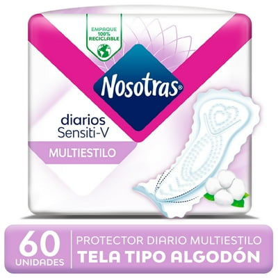 Protector Diario Sensiti-V Multiestilo 60 Un Nosotras