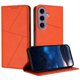 thumbnail image 1 of Funda Cartera Magnética para Samsung Galaxy S24 Protección Antichoque con Ranuras Naranja, 1 of 6