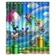 thumbnail image 1 of Cortina de ducha Super Mario, juego de cortina de baño con ganchos, tamaño 60 x 72 pulgadas, 1 of 3