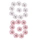thumbnail image 3 of 20 piezas de metal flor de diamantes de imitación botones adorno decoración rosa blanco, 3 of 3