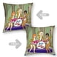 thumbnail image 2 of Josie y las Gatimelódicas Fundas de almohada de terciopelo con tema, regalos de funda de almohada, decoración para el hogar, cojín de lanzar, regalo de cumpleaños para fans y parejas.61*61cm., 2 of 6