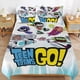 thumbnail image 1 of Teen Titans Go Cartoon Bedding Sets Ultra Soft Skin-Friendly Duvet Cover 3 Piece, Cute Comforter Cover Bed Set for Boys Girls Kids, 1 of 5