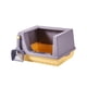 thumbnail image 2 of Caja De Arena Para Gatos, Bandeja De Arena, Lados Altos, Semicerrada, Ahorro De Espacio, Antisalpicaduras, Color Morado S, 2 of 5