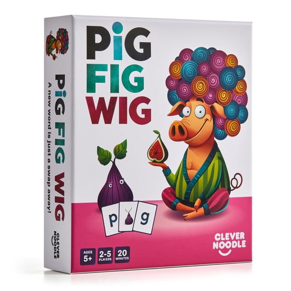 Juego de mesa Clever Noodle Pig Fig Wig: juego de palabras para niños