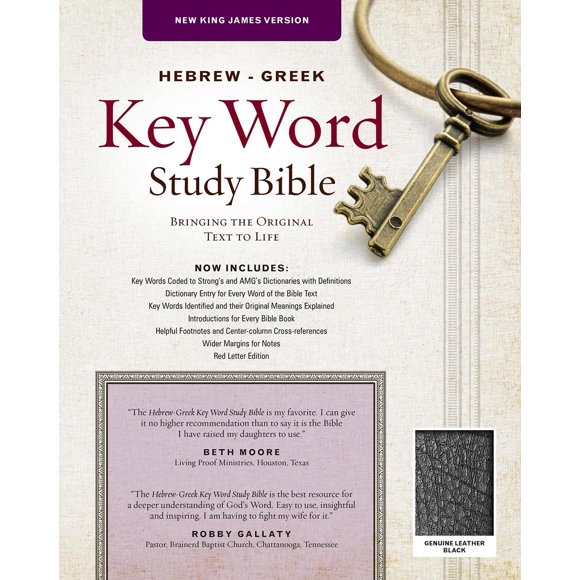 Biblia AMG Publishers NKJV - Edición de Cuero Negro