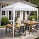 thumbnail image 2 of Toldo de Terraza 3x3 m Plegable PE Blanco, 2 of 6