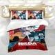 thumbnail image 5 of Hilda Conjunto de sábanas temático, trío de piezas, cómodo y amigable con la piel, diseño único, regalo de decoración para el hogar para familiares, amigos y fans,135cm *200cm, 5 of 6