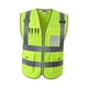 thumbnail image 1 of Chaleco de Seguridad Reflectante de Alta Visibilidad, Color Verde, Talla XL, 1 of 3