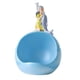 thumbnail image 5 of Girl Dolphin Storage Bowl Estatua Contenedor Para La Decoración De La Sala De Estar Azul, 5 of 5