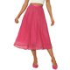thumbnail image 1 of Falda Midi Plisada INSPIRE CHIC para Mujer con Cintura Elástica Faldas Casuales de Acordeón M Rosa Fucsia, 1 of 6