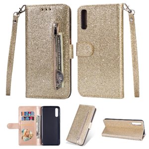 Funda Para Foxdock Elegante Funda Samsung Galaxy A50S Glitter Con Cremallera-Ideal Para El Uso Diario
