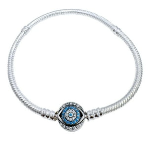 Nordvik London - Pulsera Charms Ojo Turco, Personalizable, Plata925, Regalo