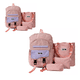 thumbnail image 2 of Set 4 Piezas Mochila Urbana Escolar , Bandolera, Estuche rosa, 2 of 2