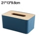 thumbnail image 2 of Caja de pañuelos de madera sencilla para el hogar, caja de almacenamiento de pañuelos de escritorio para sala de estar, 2 of 5