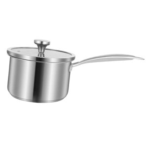 Bothyi - Olla Pequeña Universal Con Tapa Para Leche, Olla Gruesa Para Cocina Estilo A