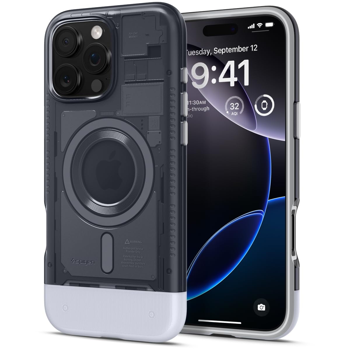 Funda Para Iphone 16 Pro Spigen Classic C1 Magfit Con Magsafe En Grafito