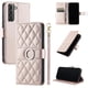 thumbnail image 3 of Funda Acolchada con Anilla y Correa para Samsung Galaxy S22 Slots para Tarjetas Oro rosa, 3 of 5