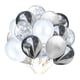thumbnail image 1 of 20 globos blancos y plateados de 12 pulgadas, globos de confeti plateados, globos cromados metálicos blancos y plateados, 1 of 5
