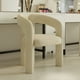 thumbnail image 4 of Silla Escandinava Terciopelo Blanco, 4 of 8