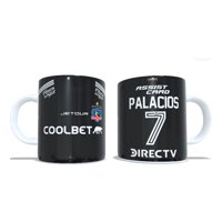 Arumistorechile - Tazon Taza + Porta Vaso Colocolo 2024 Negro Carlos Palacios