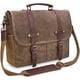 thumbnail image 1 of Bandolera NEWHEY, impermeable, de piel vintage, 15.6 pulgadas, 1 of 9