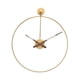 thumbnail image 1 of Reloj De Pared Nórdico, Decorativo, Sin Tictac, Para Cocina, Cafetería, Sala De Estar, Dorado, 1 of 5