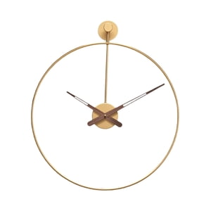 Bothyi - Reloj De Pared Nórdico, Decorativo, Sin Tictac, Para Cocina, Cafetería, Sala De Estar, Dorado