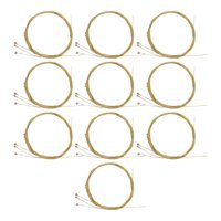 Bothyi - Juego De 10 Cuerdas De Guitarra Para Reparación Acústica, Cuerdas De Guitarra Clásica Para Principiantes, Color Dorado