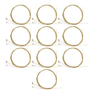 Bothyi - Juego De 10 Cuerdas De Guitarra Para Reparación Acústica, Cuerdas De Guitarra Clásica Para Principiantes, Color Dorado