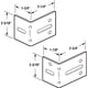 thumbnail image 2 of Soportes para puertas de garaje Prime-Line GD 52220, chapados en zinc, 2 of 7