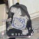 thumbnail image 3 of Mochila Sanmu Hello Kitty de piel sintética vaquera negra, 3 of 4