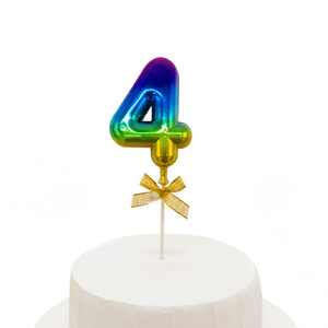 Genérico - Topper Torta Numeral Multicolor #4