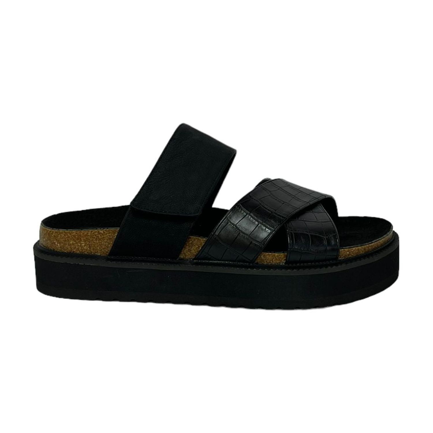 Sandalia Mujer Negro Copa Detogni