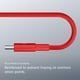 thumbnail image 5 of Cable Beats USB-C a USB-C Trenzado Carga Rápida 1,5 m Rojo Intenso, 5 of 7
