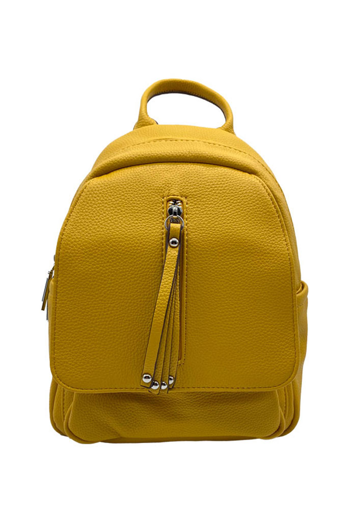Todopiel - Mochila Ecocuero Amarillo Crx19